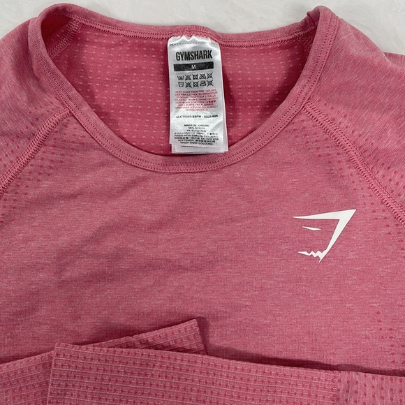 Gymshark Pink Vital Seamless Long Sleeve Workout Top - Picture 2 of 8